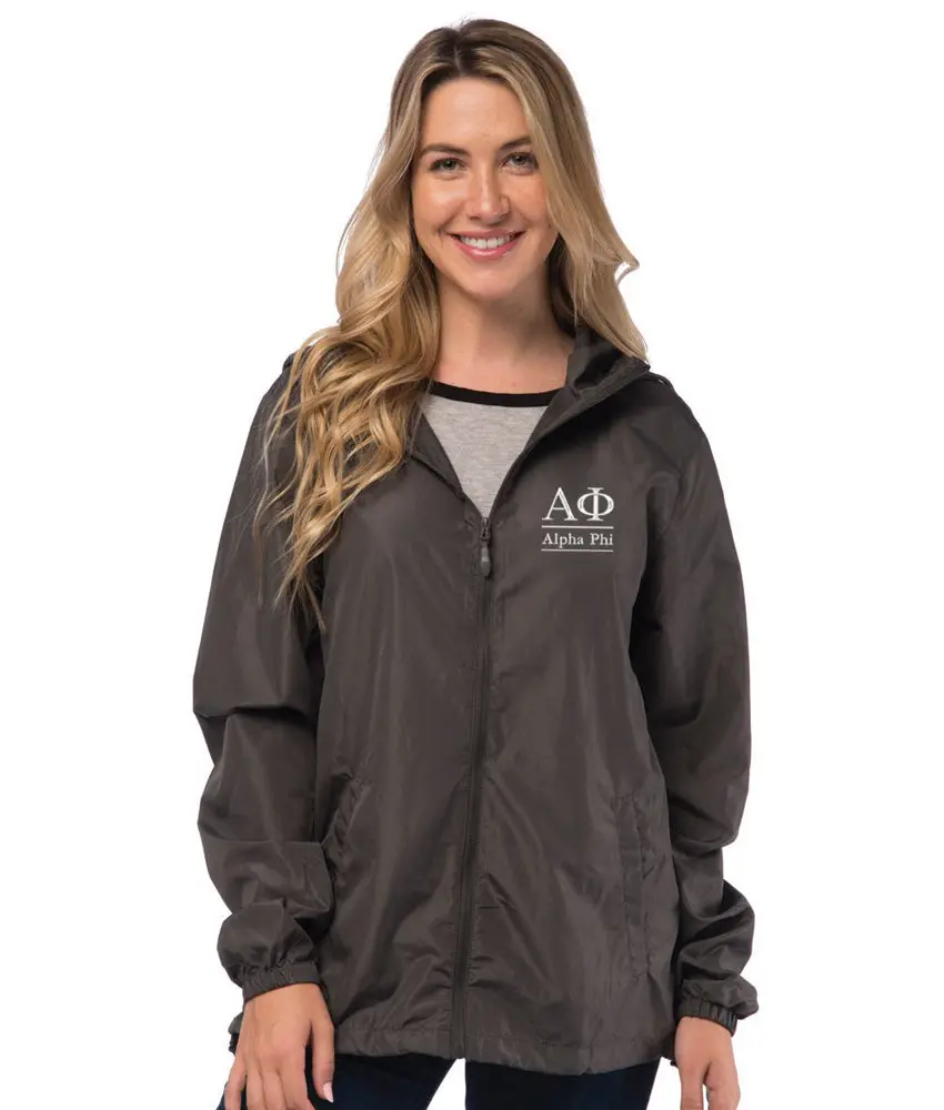 Alpha Phi Lightweight Windbreaker Jacket 1