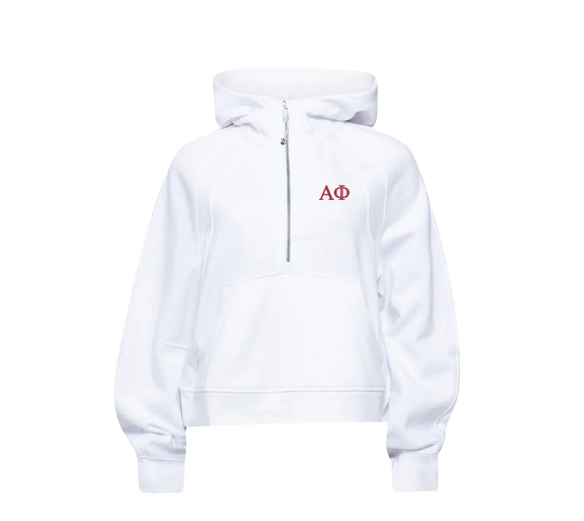 Alpha Phi Lululemon Scuba Oversized Half-Zip Hoodie - White 1