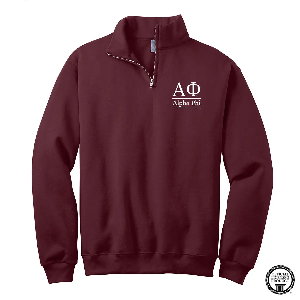 Alpha Phi Quarter Zip Pullover 1