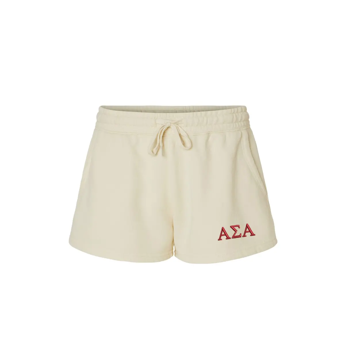 Alpha Sigma Alpha Beach Washed Fleece Shorts 1