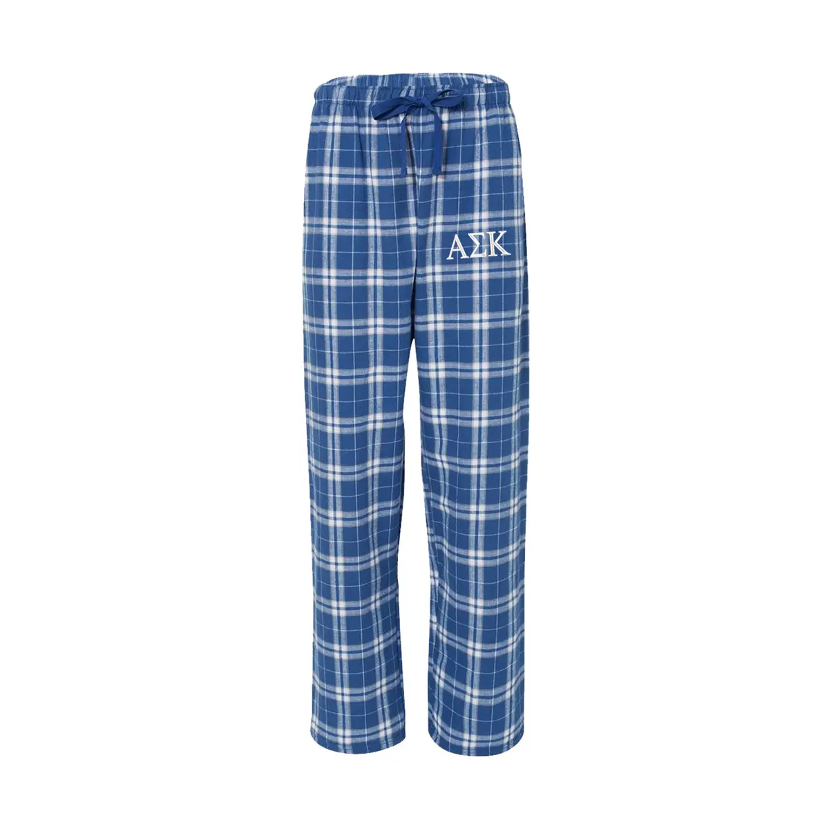 Alpha Sigma Kappa Embroidered Flannel Pants 1