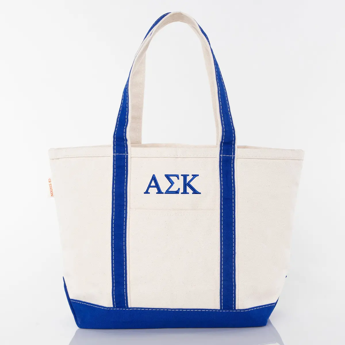 Alpha Sigma Kappa Large Canvas Tote Bag 1
