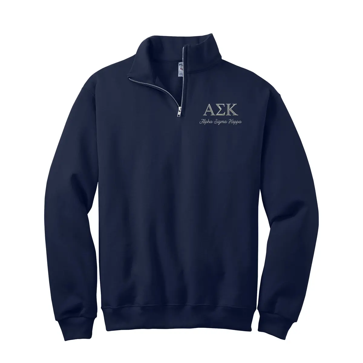 Alpha Sigma Kappa Quarter Zip Sweatshirt 3