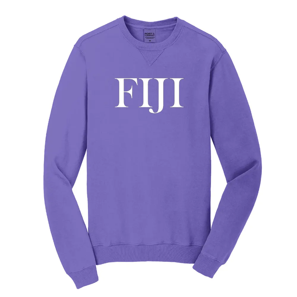 Phi Gamma Delta Beach Washed Crewneck Sweatshirt 1