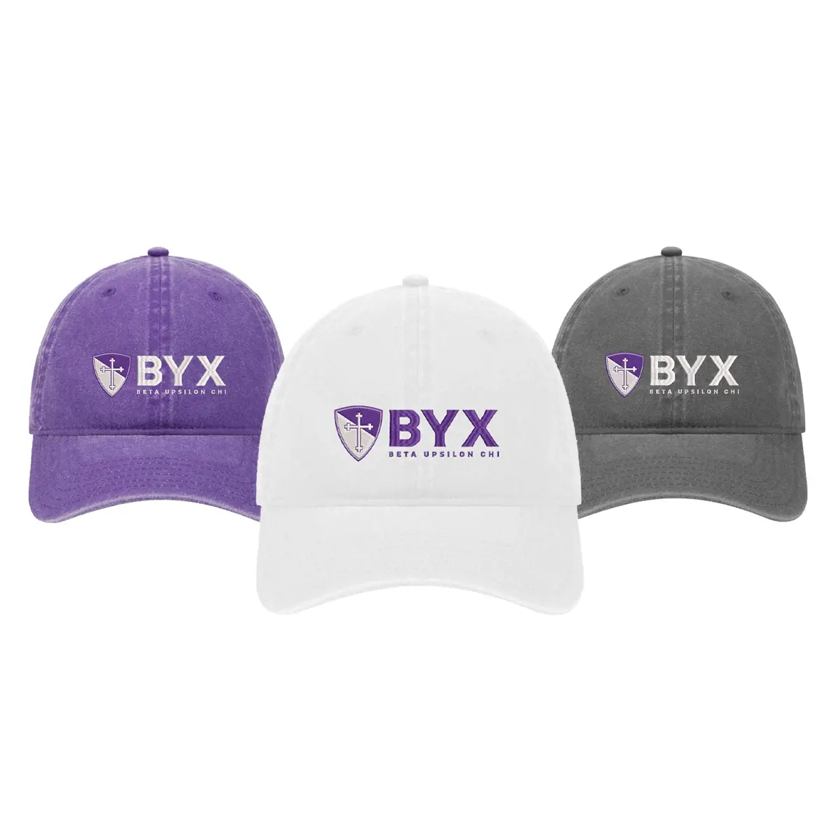 Beta Upsilon Chi Beach Washed Hat 1