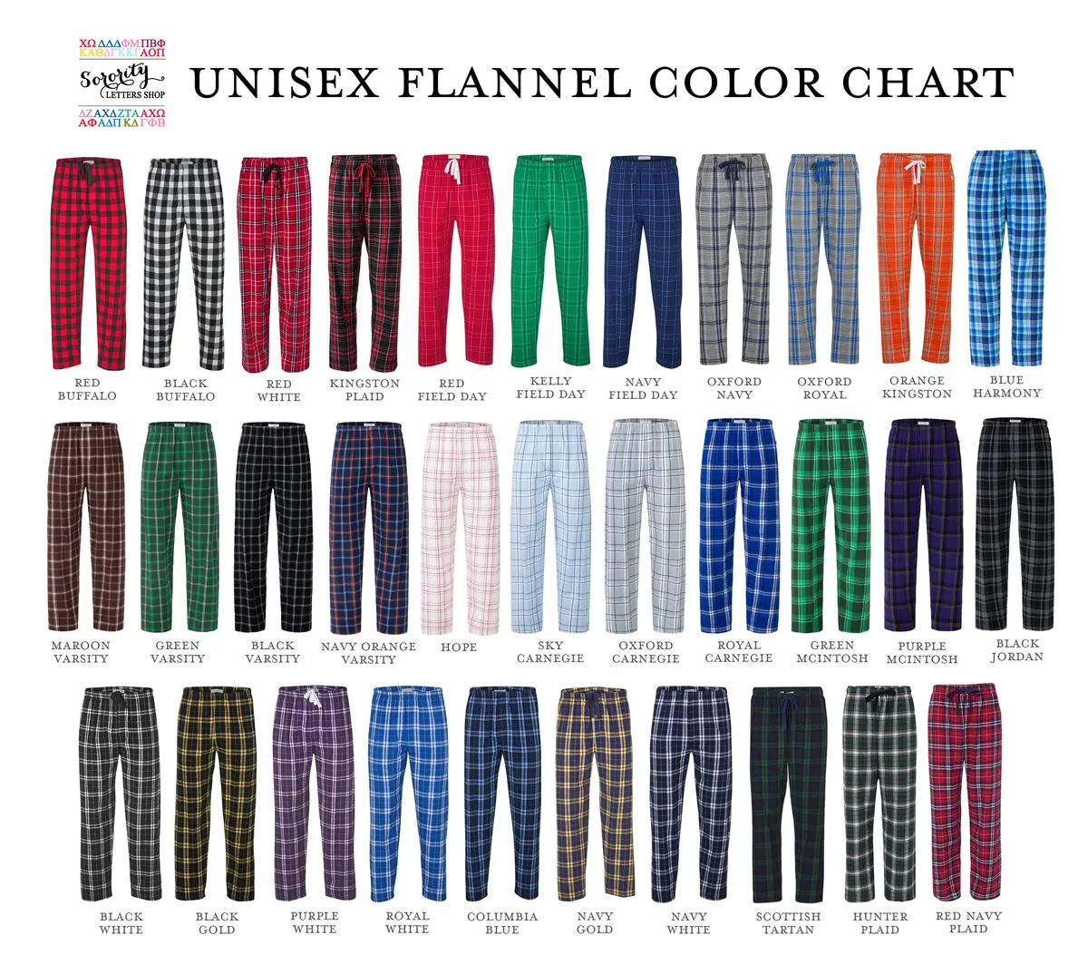 Alpha Phi Flannel Pants 4