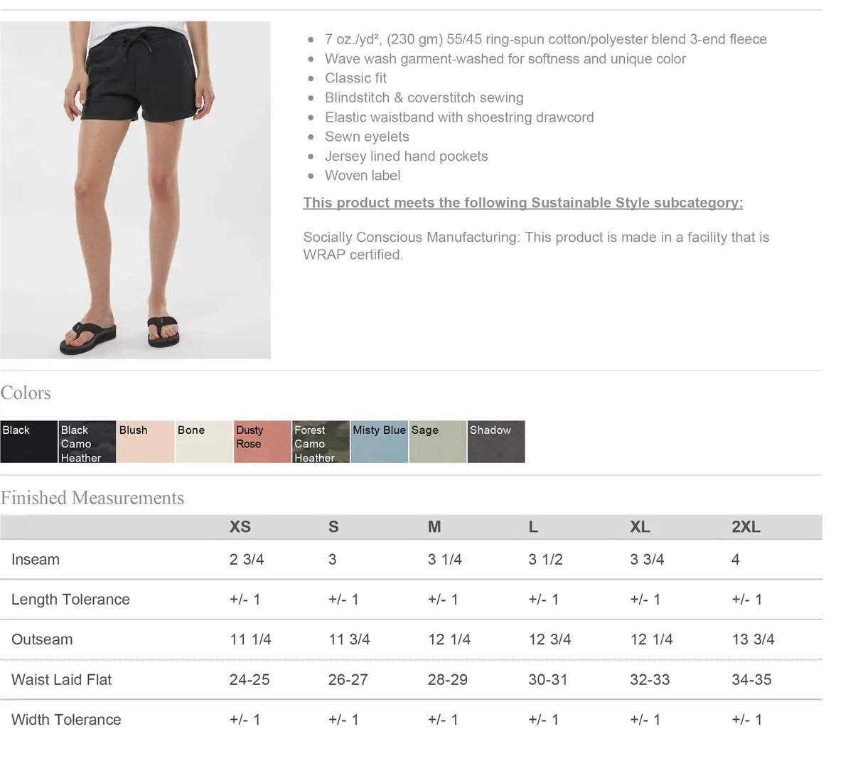 Kappa Delta Chi Beach Washed Fleece Shorts 5
