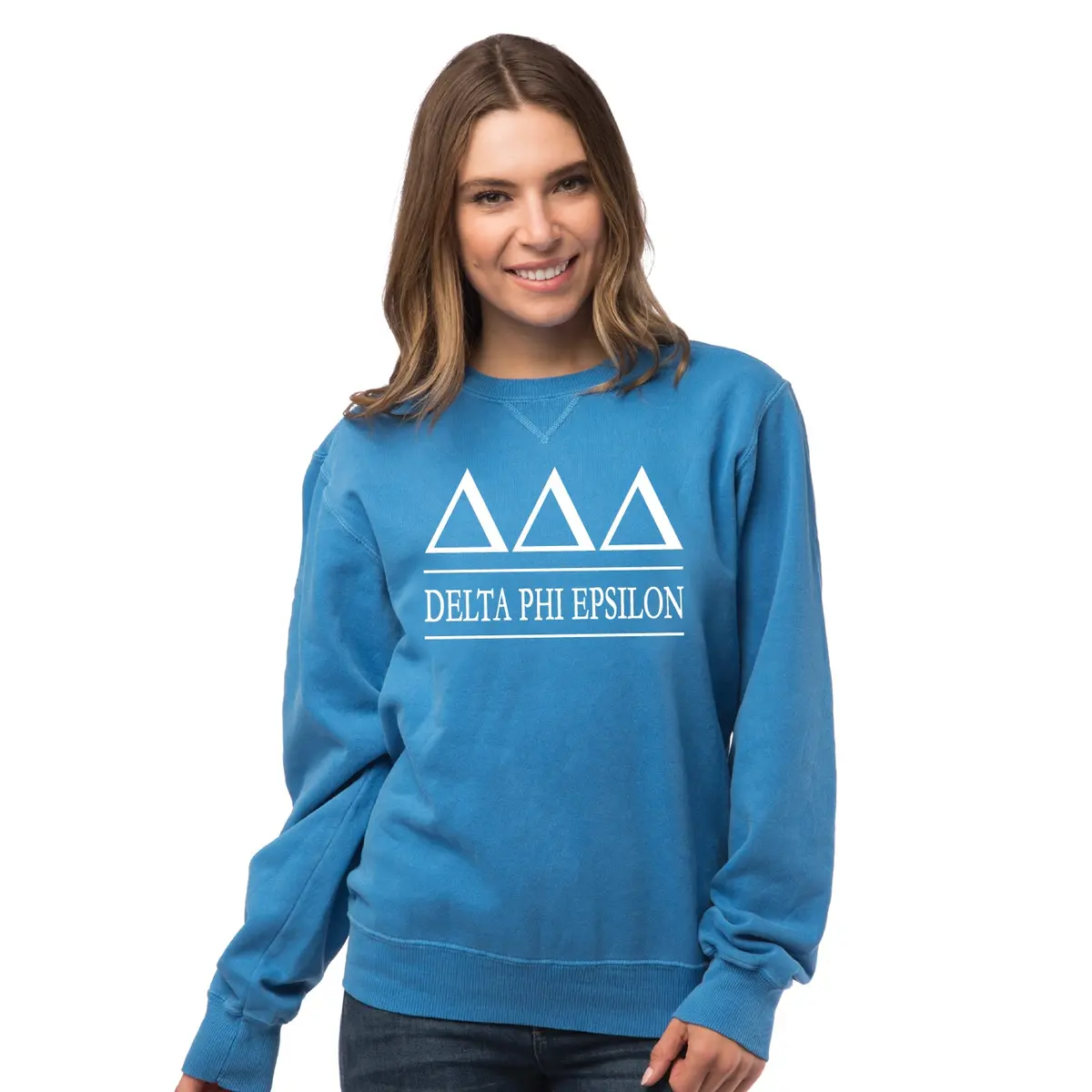 Delta Delta Delta Vintage Color Crewneck Sweatshirt 1
