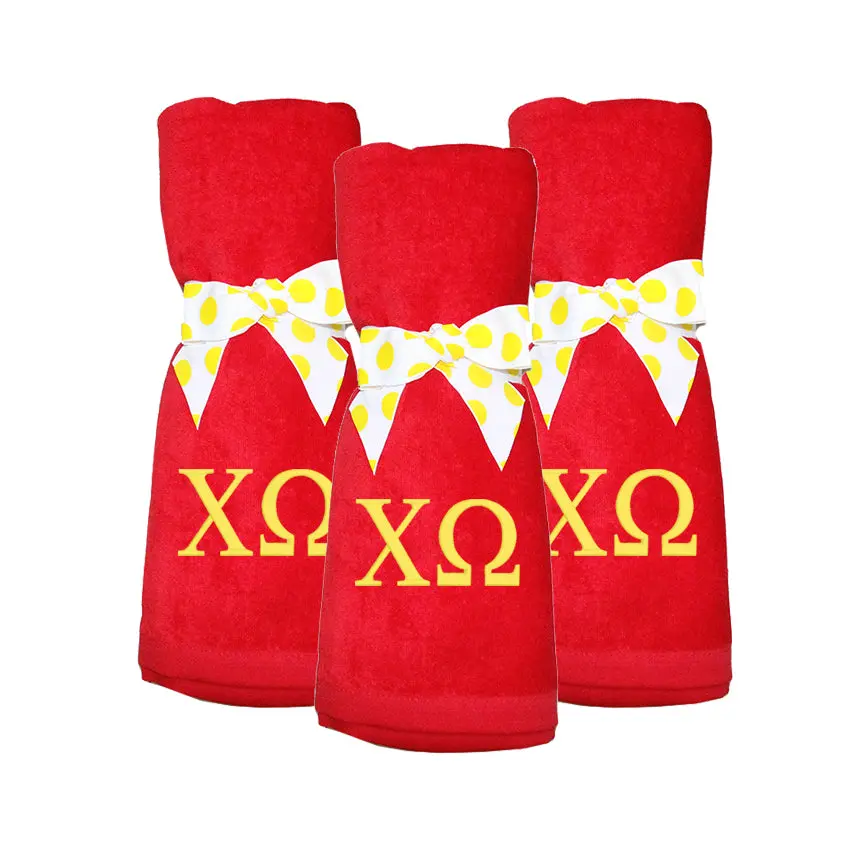 Chi Omega Beach Towel 1