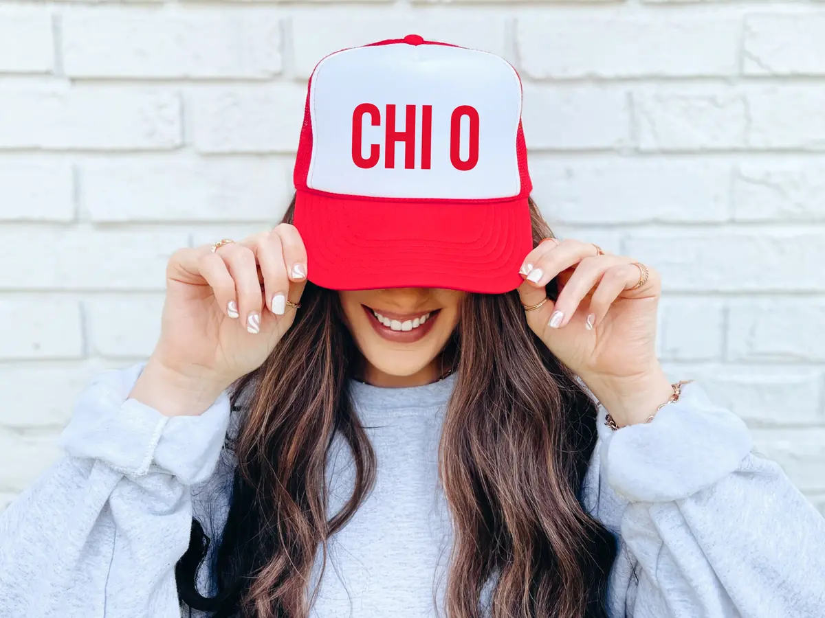 Chi Omega Trucker Hat - Chi O Two Tone 1