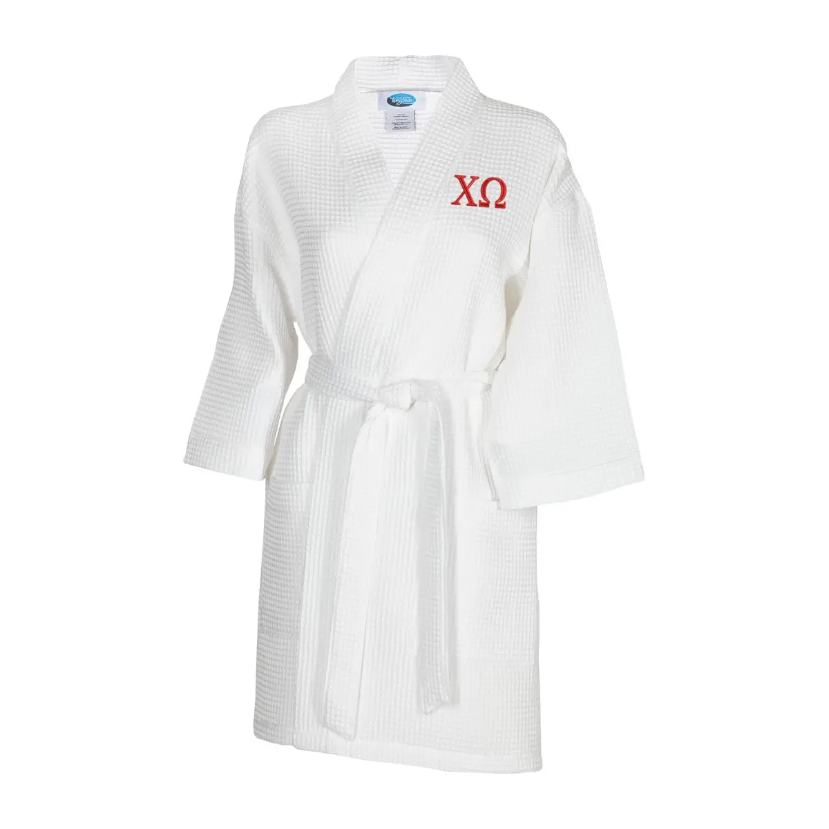 Chi Omega Waffle Weave Kimono Bathrobe 1