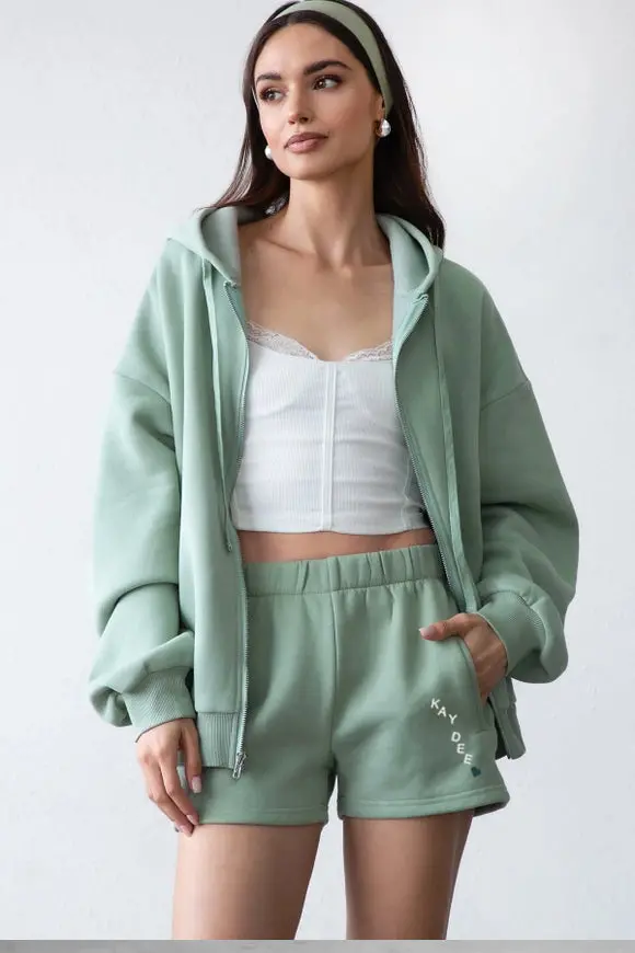 Kappa Delta Cloud High Waisted Fleece Short - Kay Dee 1