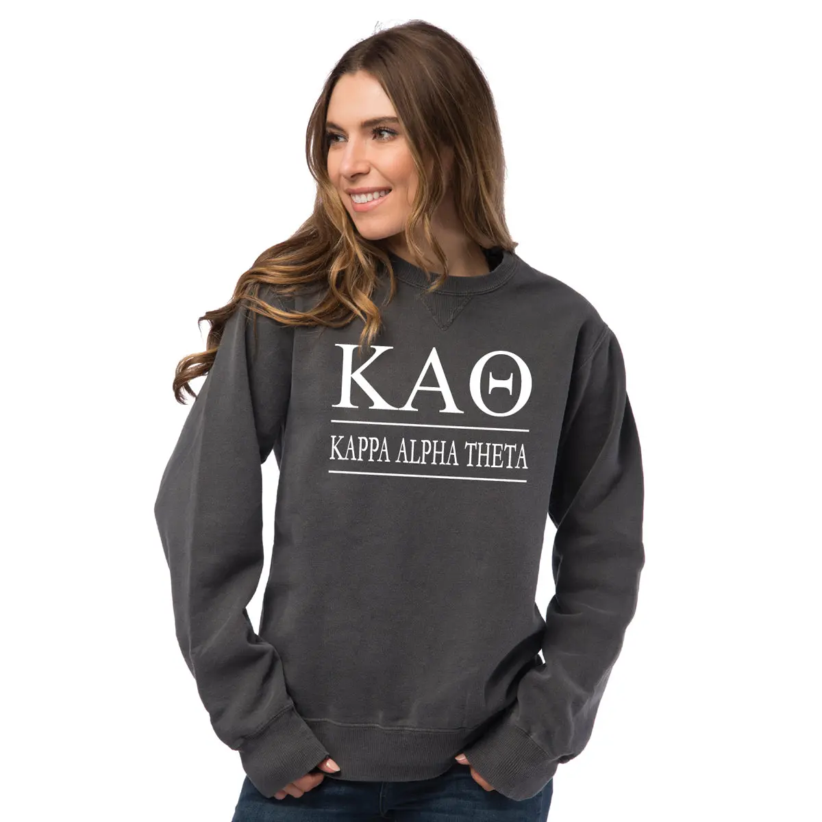 Kappa Alpha Theta Vintage Color Crewneck Sweatshirt 1
