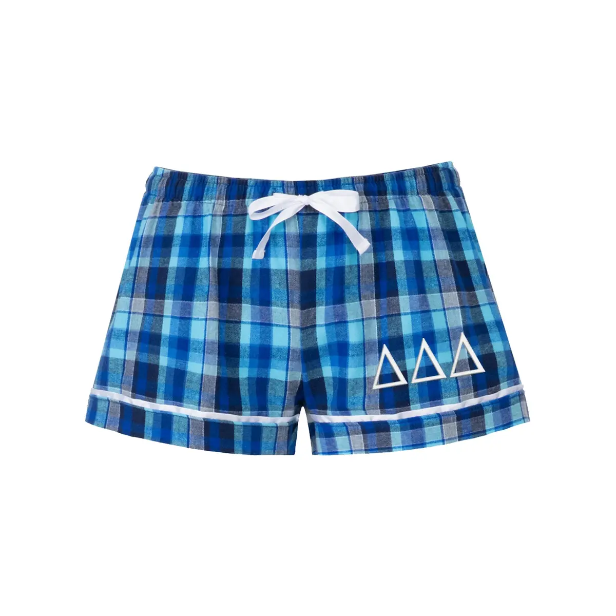 Tri-Delta Plaid Flannel Boxer Shorts