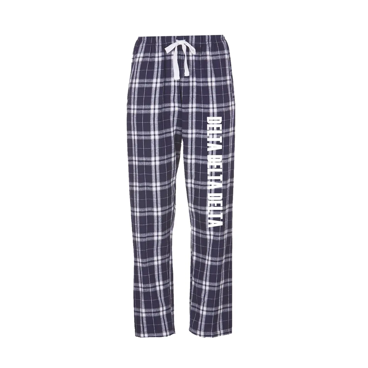 Delta Delta Delta Flannel Pants - Tri Delta Sorority Printed Pj Pants 1