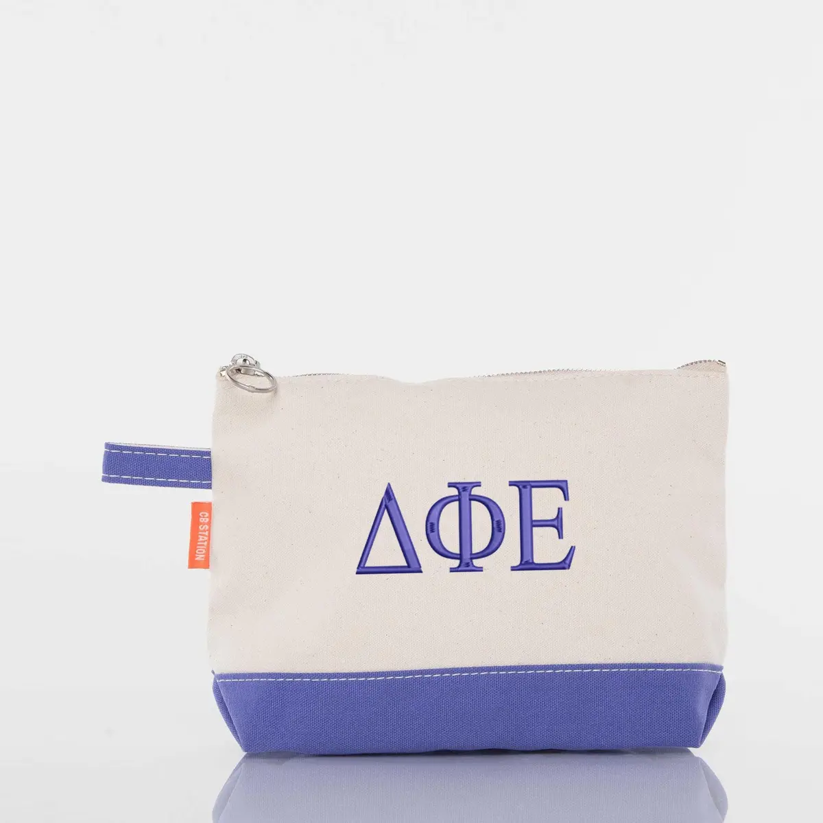 Delta Phi Epsilon Canvas Cosmetic Bag 1