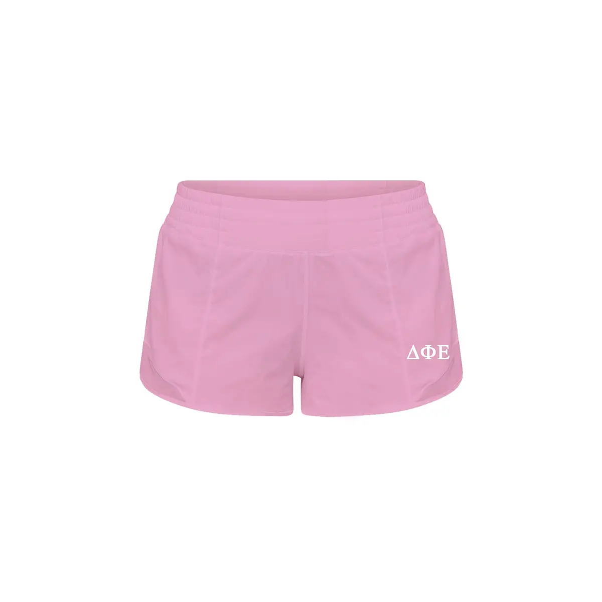 Delta Phi Epsilon Lululemon Hotty Hot High-Rise Lined Short 2.5" - Pink Frosting 1