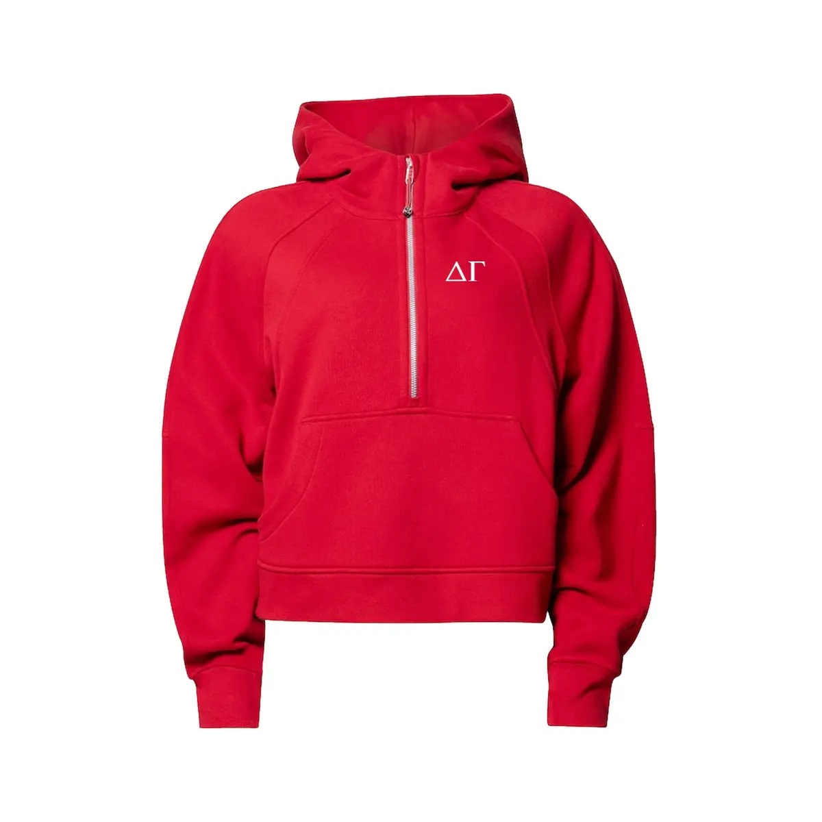 Delta Gamma Lululemon Scuba Oversized Half-Zip Hoodie - True Red 1