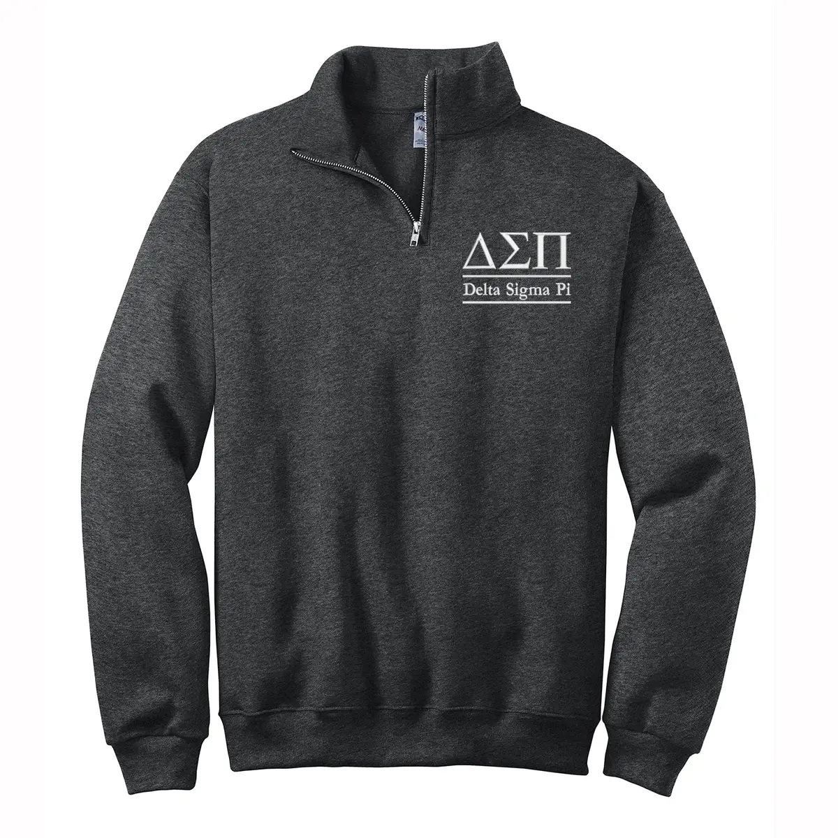 Delta Sigma Pi Quarter Zip Pullover Sweatshirt 1
