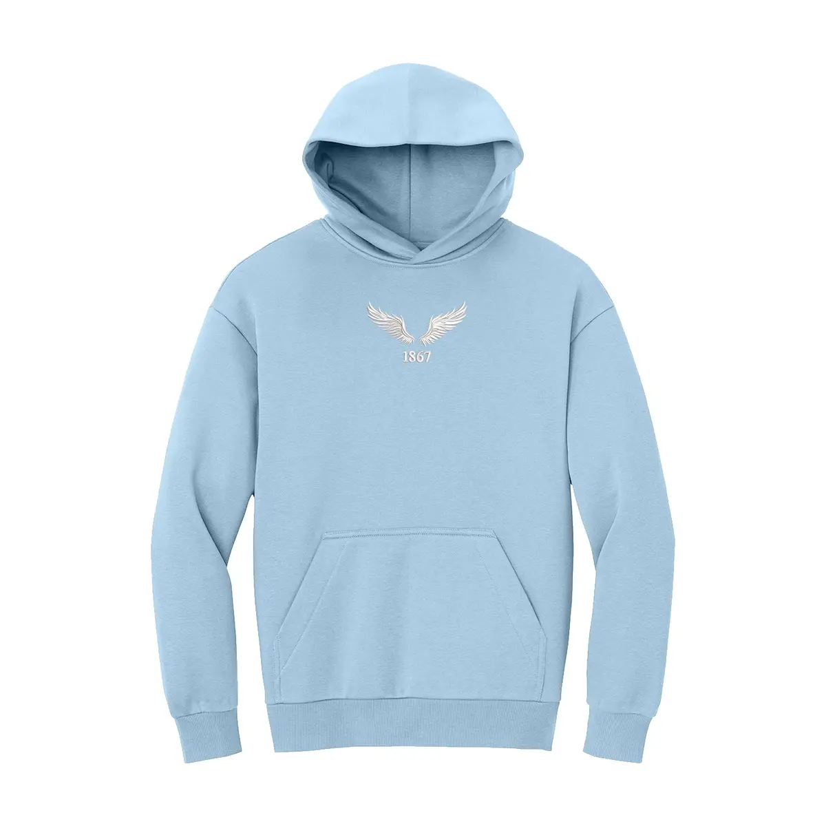 Pi Beta Phi Heavyweight Fleece Hoodie - 1867 Angel Wings 1