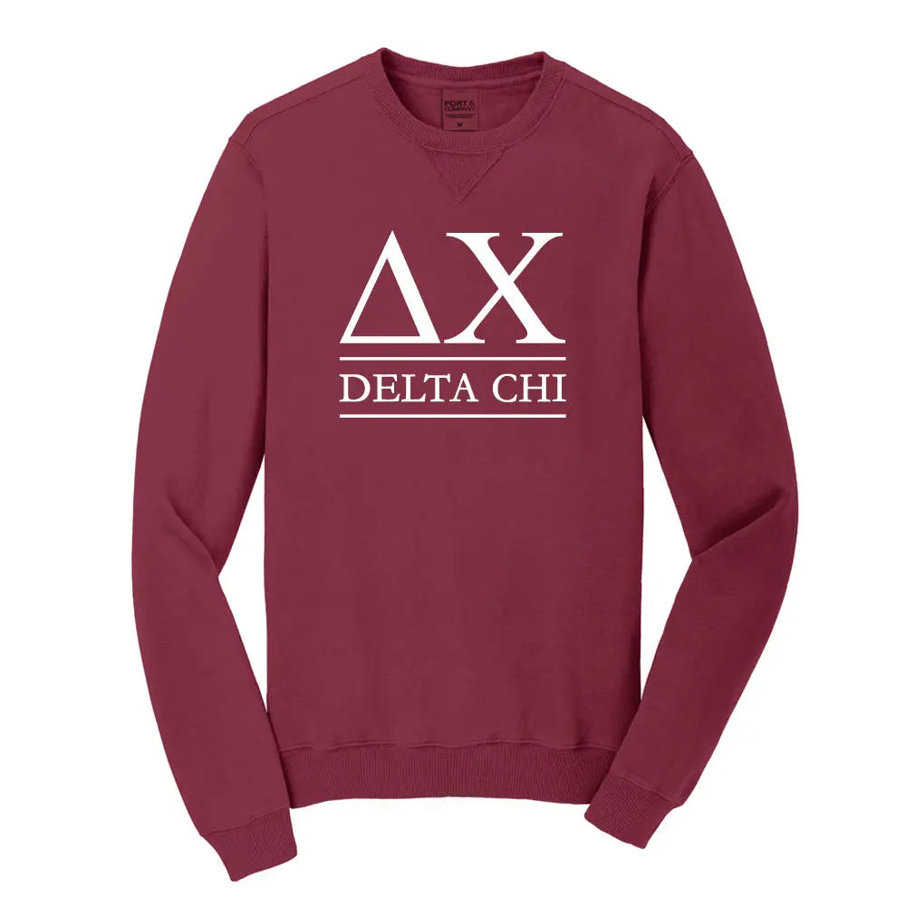 Delta Chi Beach Washed Crewneck Sweatshirt 1