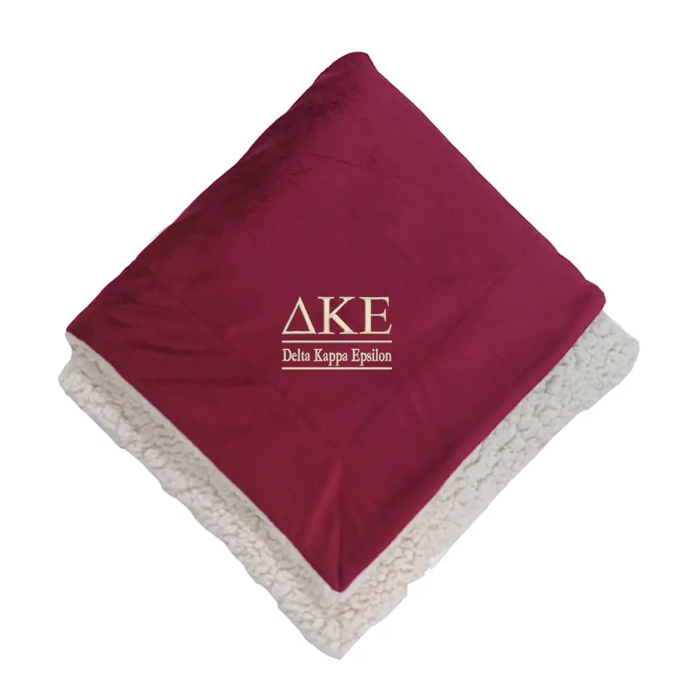 Delta Kappa Epsilon Sherpa Lined Blanket 1