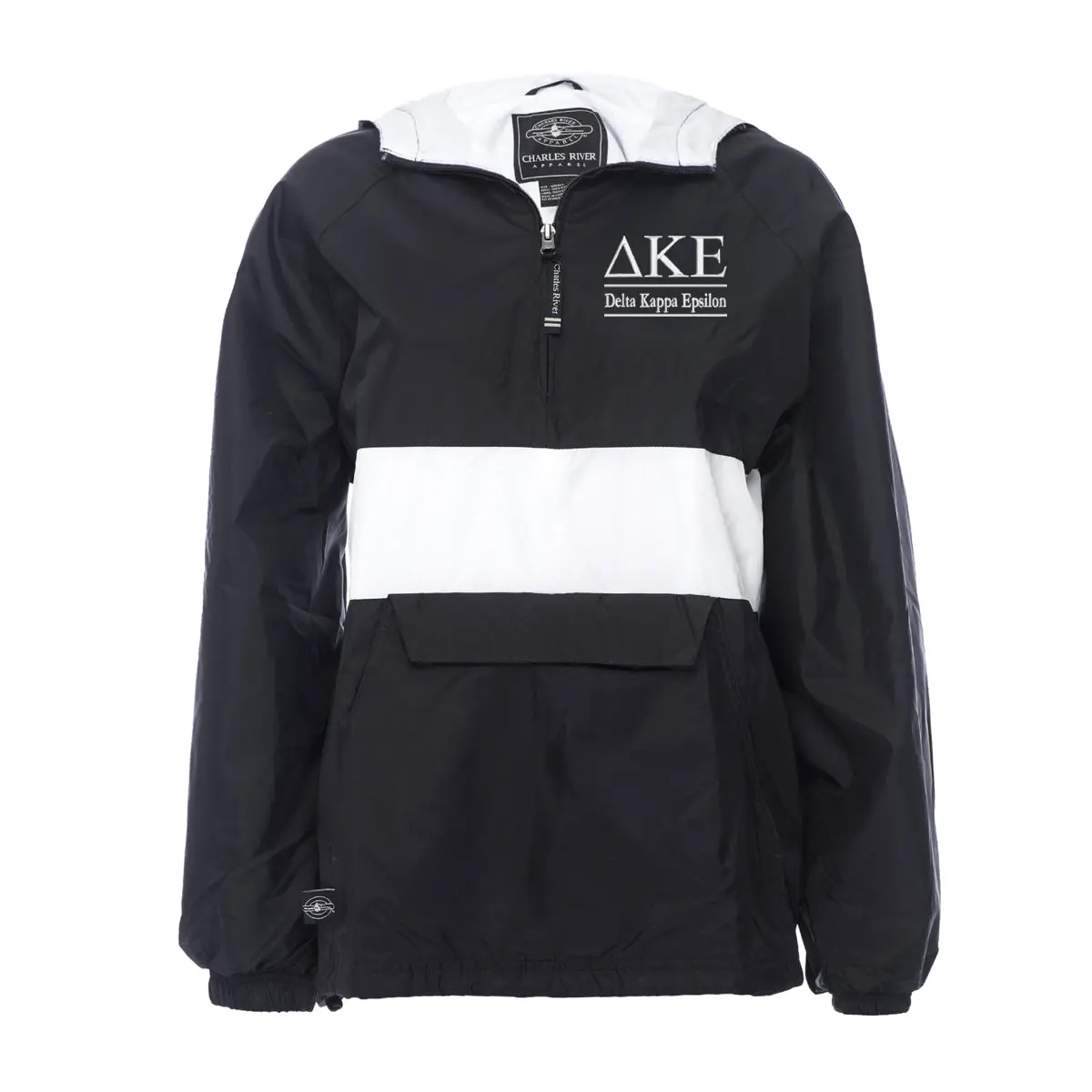 Delta Kappa Epsilon Rugby Striped Lined Windbreaker 1