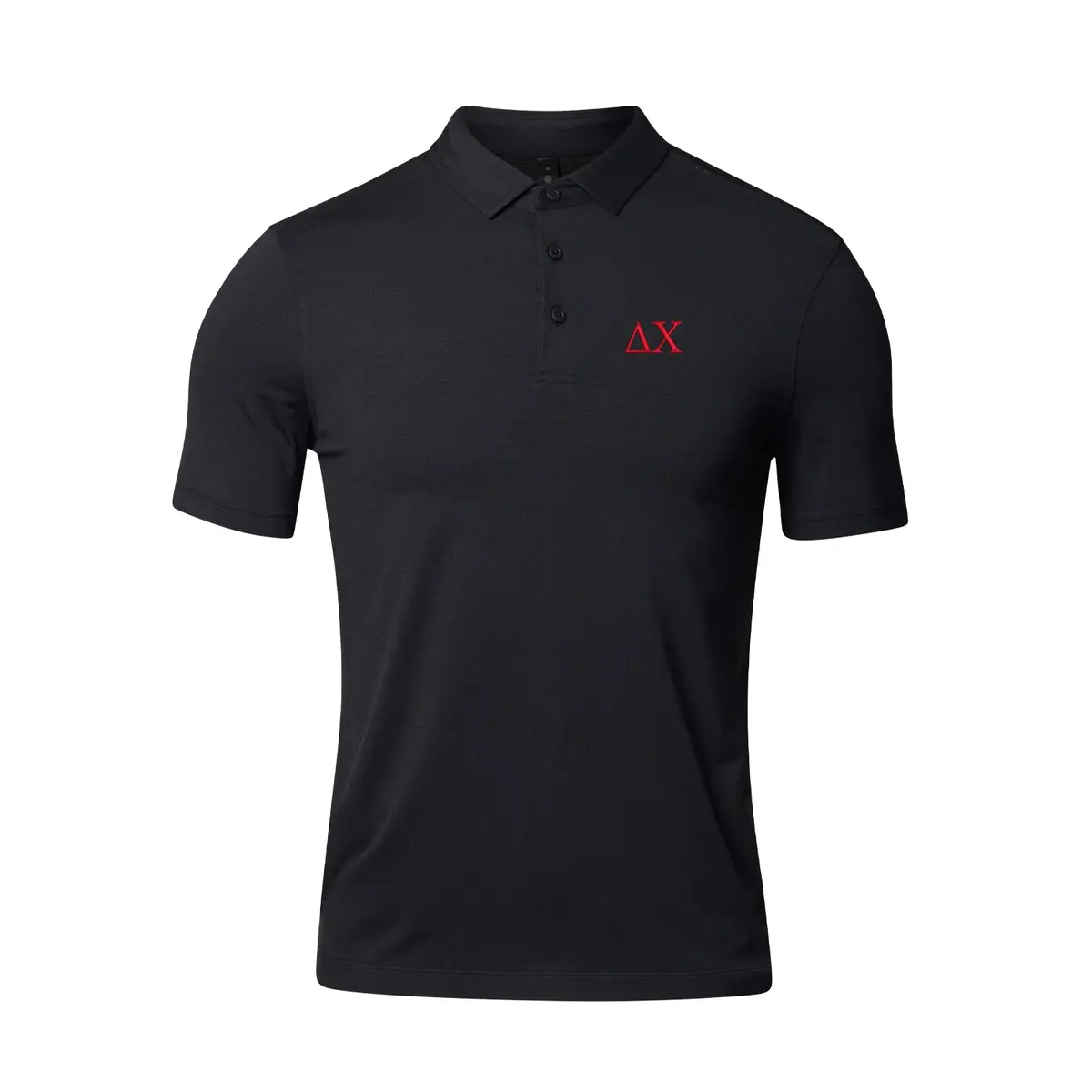 Delta Chi Lululemon Evolution Short-Sleeve Polo - Black 1
