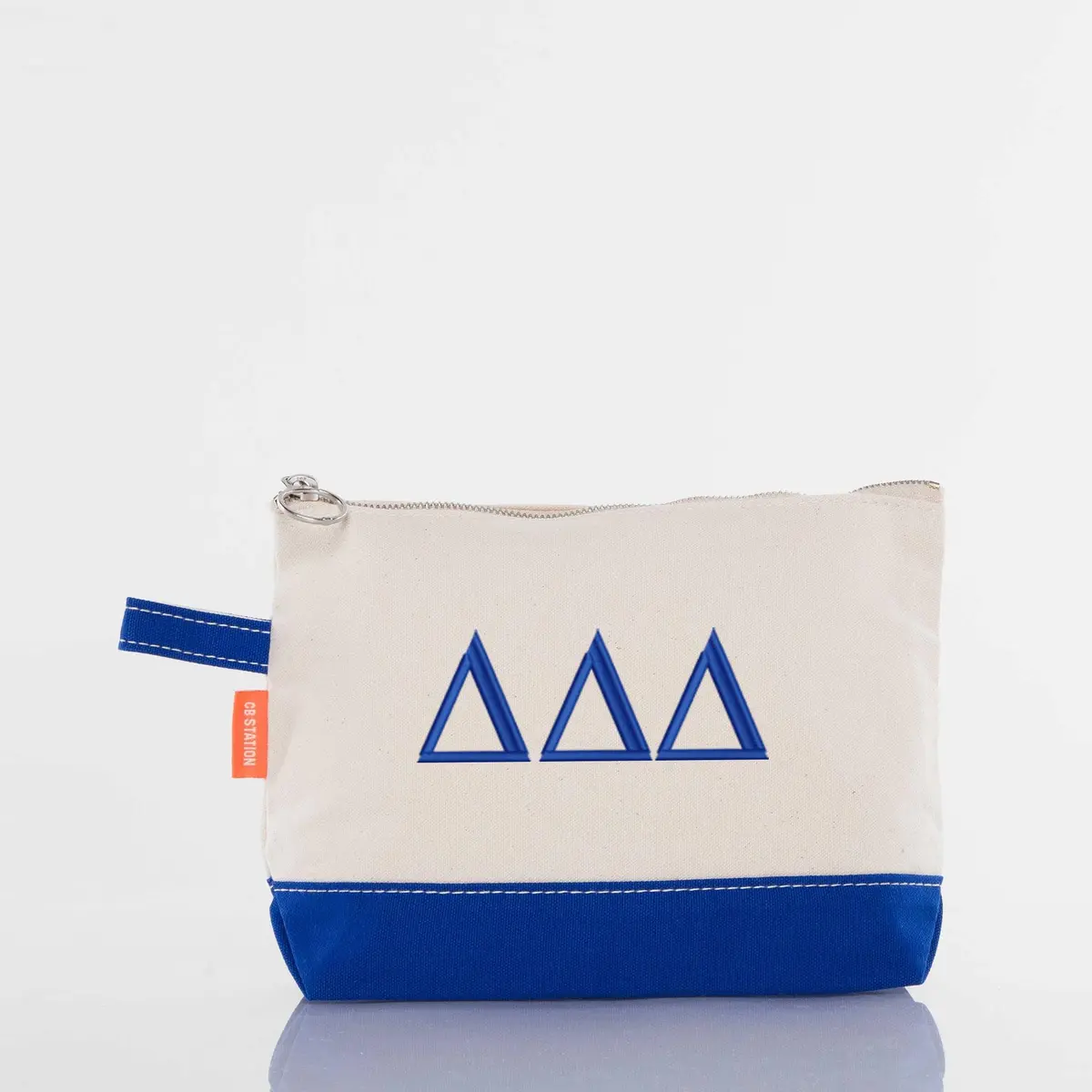 Delta Delta Delta Canvas Cosmetic Bag 1
