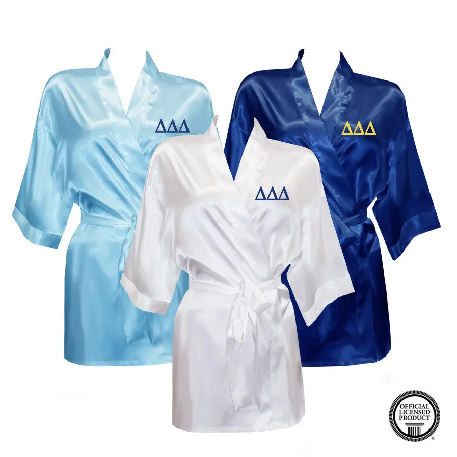 Delta Delta Delta Satin Robe 1