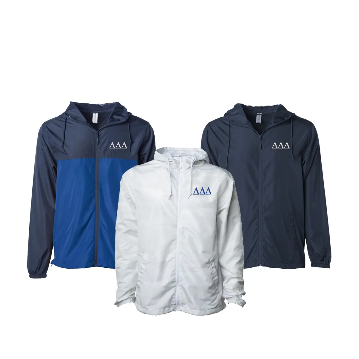 Delta Delta Delta Windbreaker Jacket - Letters 1