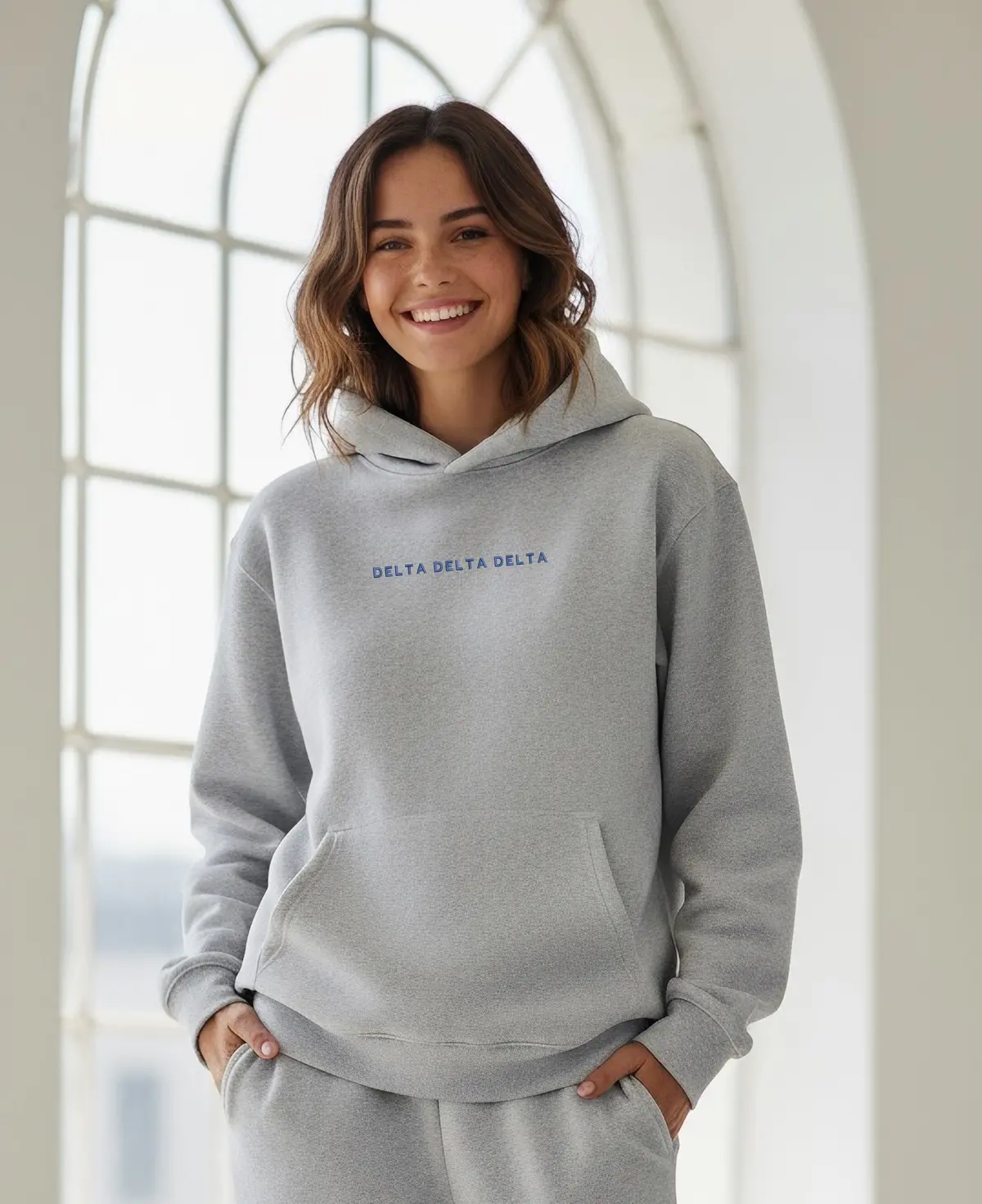 Delta Delta Delta Fave Fit Hoodie - Wordmark 1