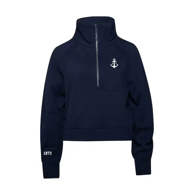 Delta Gamma Lululemon Scuba Oversized Funnel-Neck Half Zip - True Navy 1