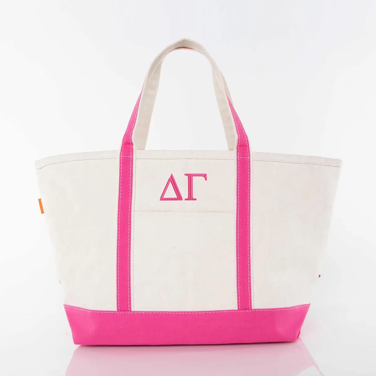 Delta Gamma Large Canvas Tote Bag 1