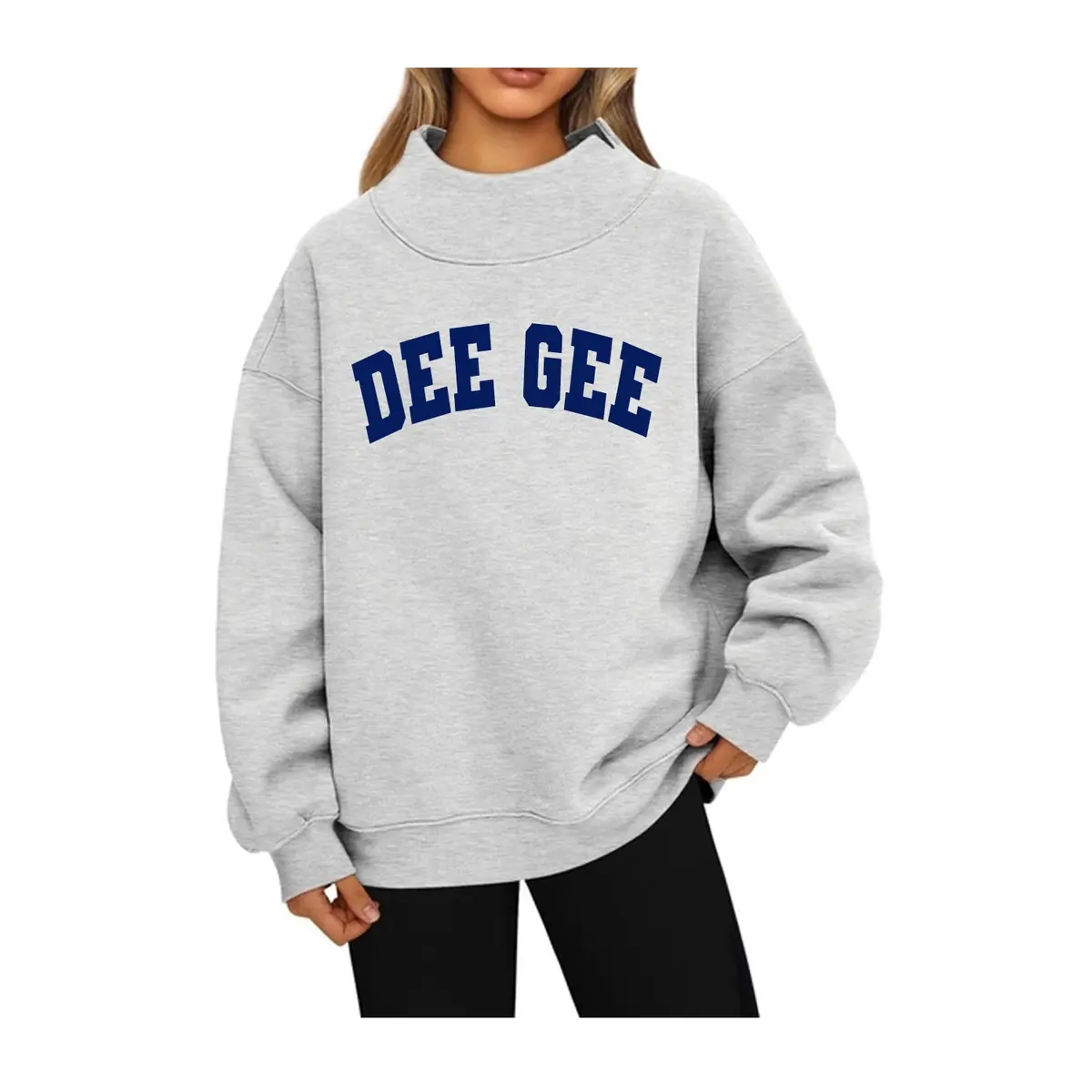 Delta Gamma Mock Neck Sweatshirt - Dee Gee 1