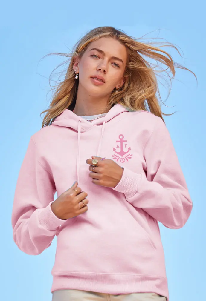 Delta Gamma Embroidered Anchor Pullover Hoodie 1