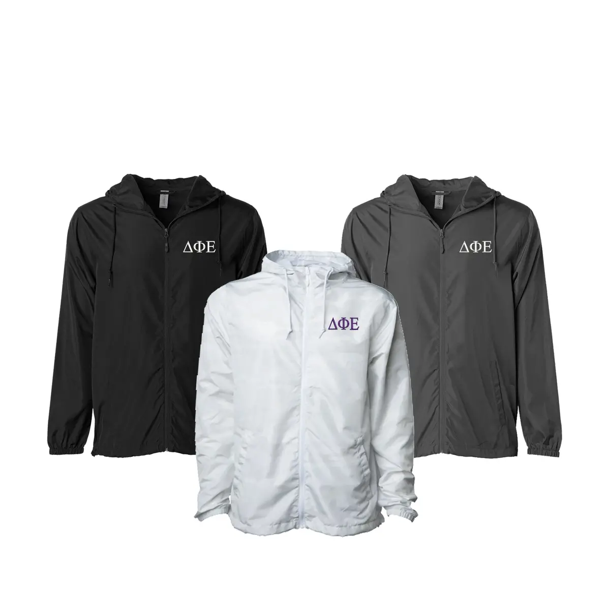 Delta Phi Epsilon Windbreaker Jacket - Letters 1