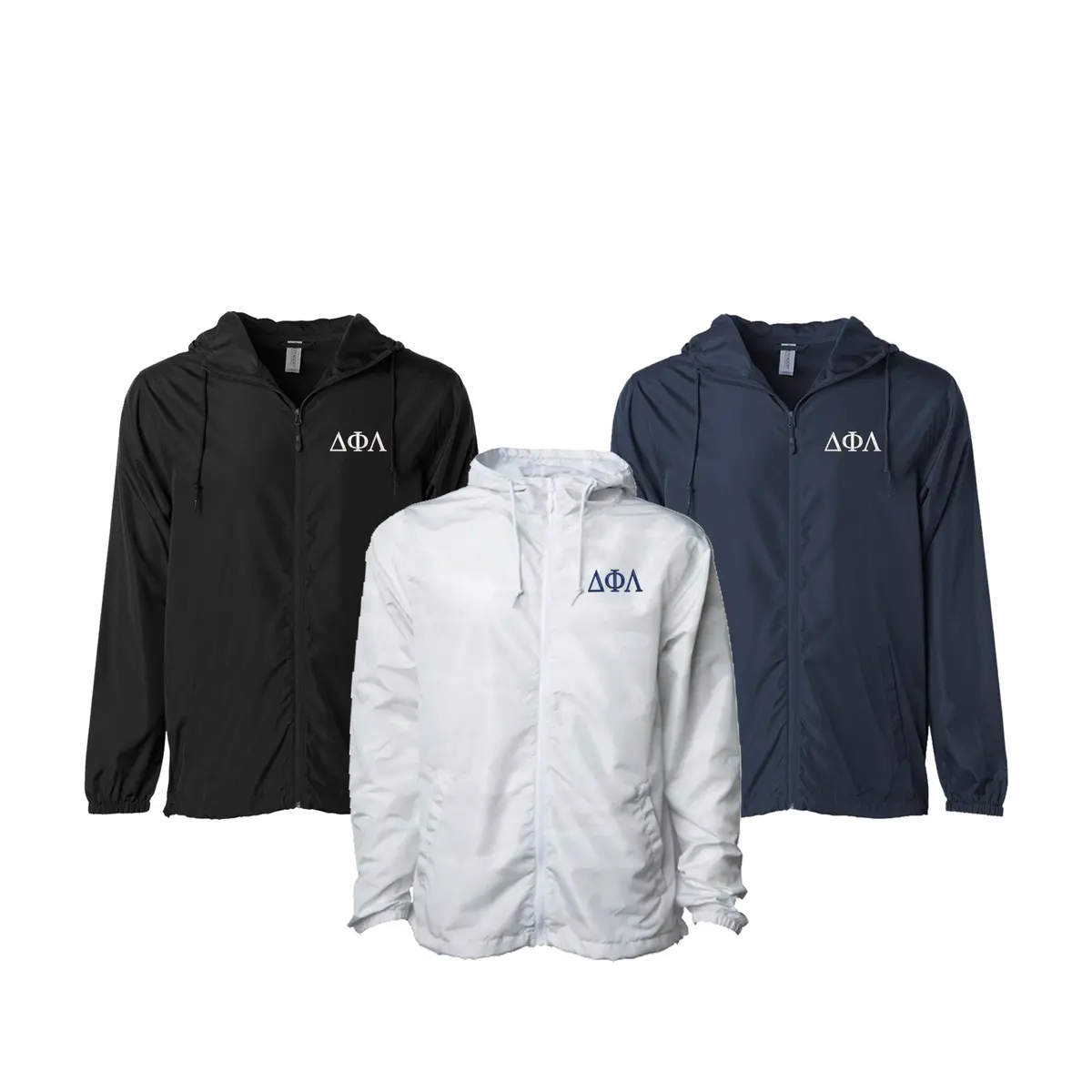 Delta Phi Lambda Windbreaker Jacket - Letters 1