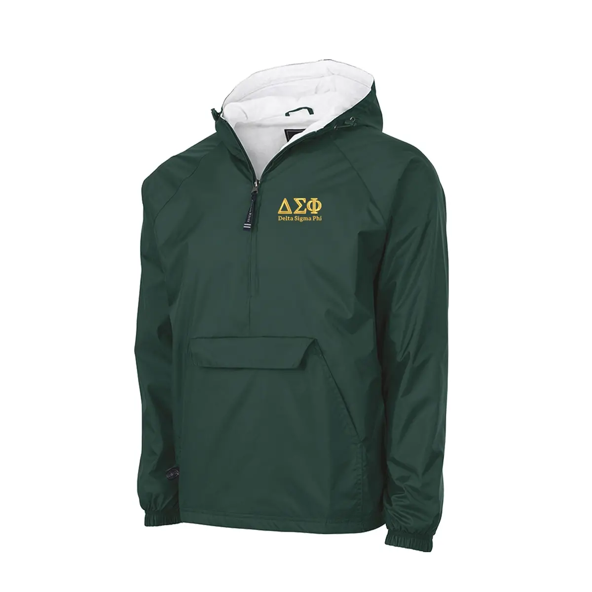 Delta Sigma Phi Flannel Lined Windbreaker 1