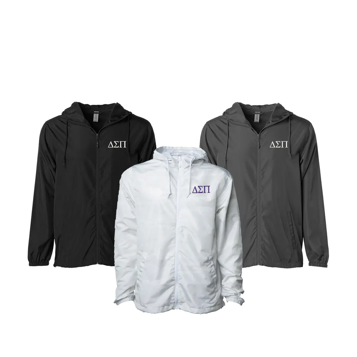 Delta Sigma Pi Windbreaker Jacket - Letters 1