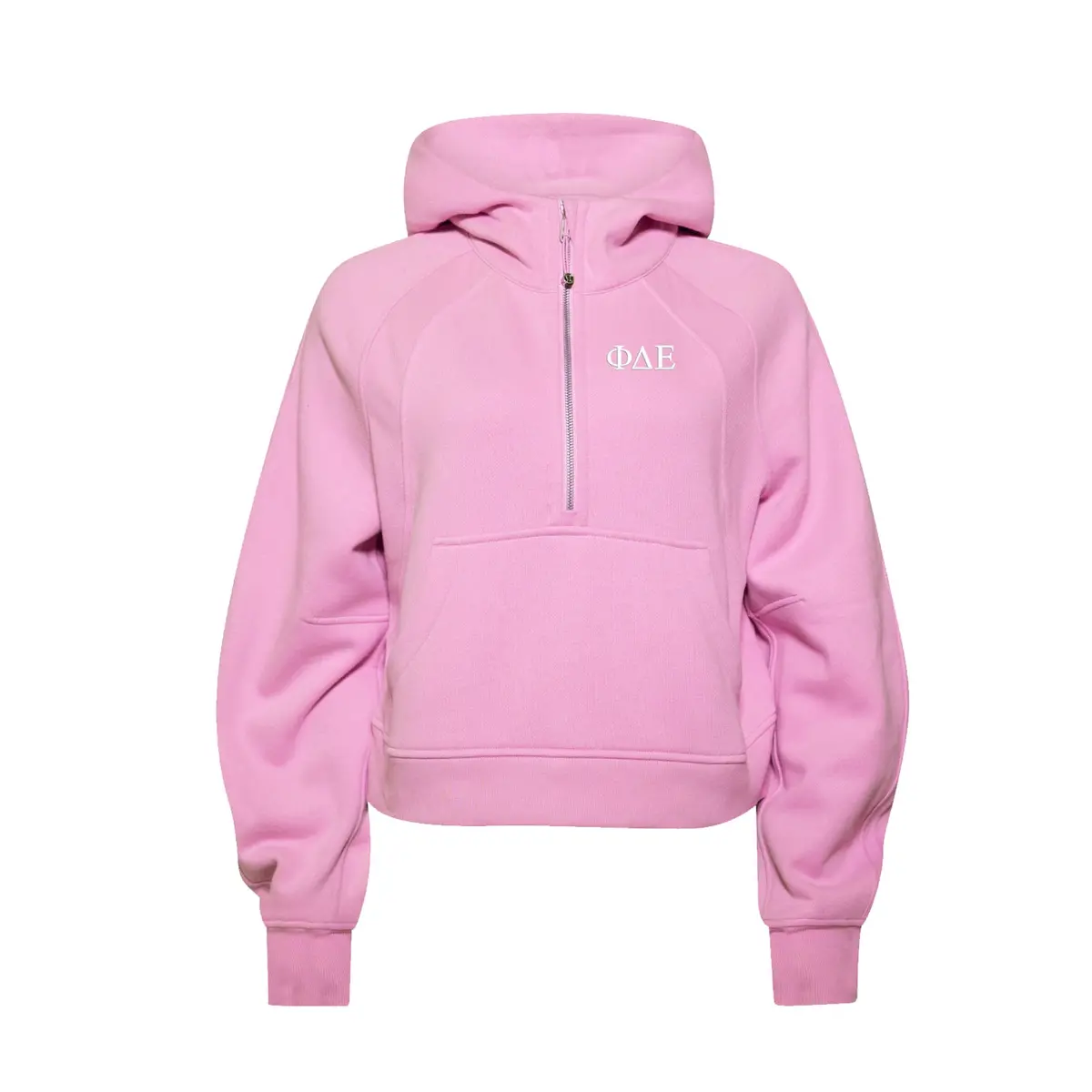 Phi Delta Epsilon Lululemon Scuba Oversized Half-Zip Hoodie - Pink Frosting 1