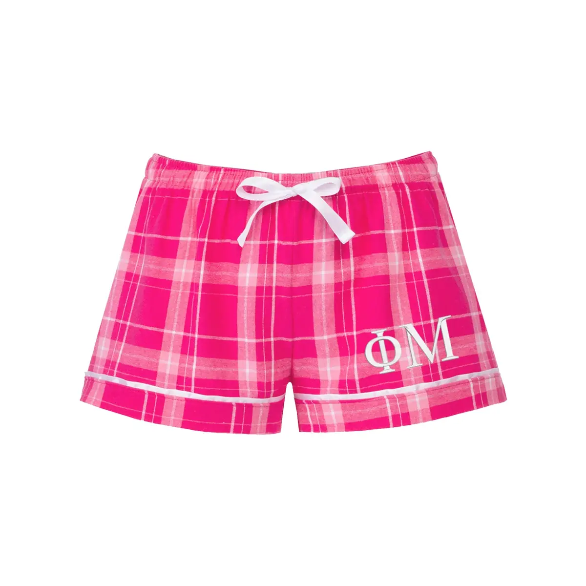 Phi Mu Flannel Boxer Shorts 1