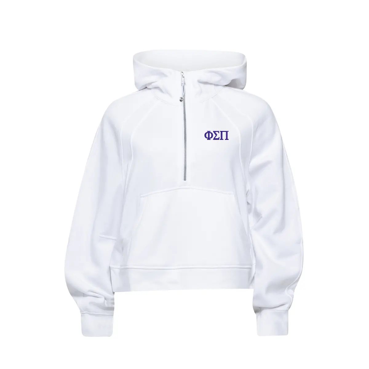 Phi Sigma Pi Lululemon Scuba Oversized Half-Zip Hoodie - White 1
