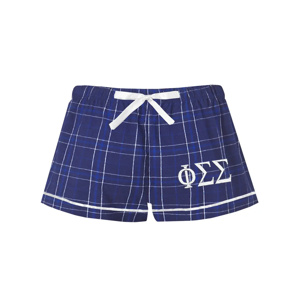 Phi Sigma Sigma Flannel Boxer Shorts 1