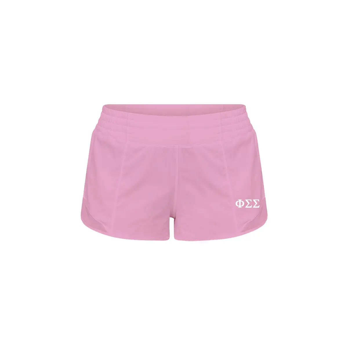 Phi Sigma Sigma Lululemon Hotty Hot High-Rise Lined Short 2.5" - Pink Frosting 1
