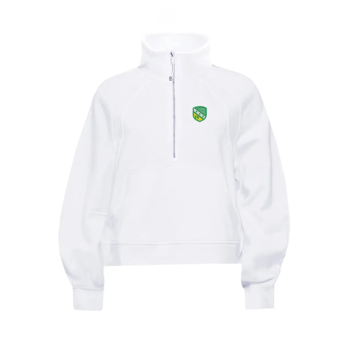 Farmhouse Lululemon Scuba Oversized Funnel-Neck Half Zip - White 1