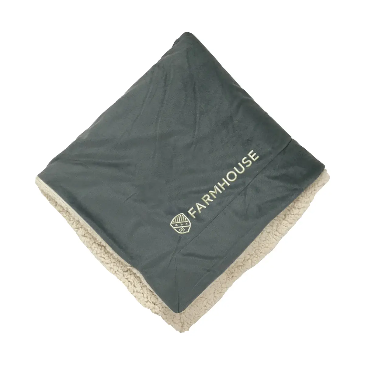 Farmhouse Fraternity Sherpa Lined Blanket 1