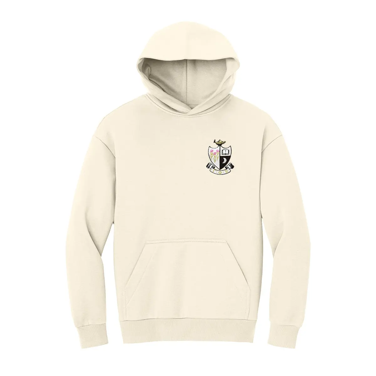 Gamma Phi Beta Crest Oversized Fleece Hoodie 1