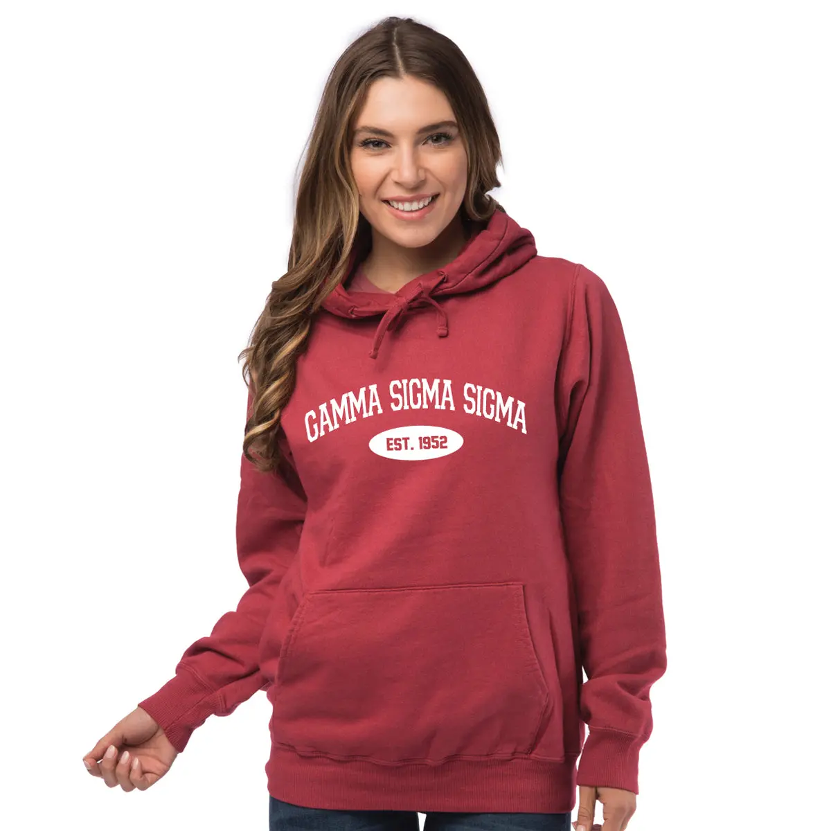 Gamma Sigma Sigma Hooded Pullover Vintage Sweatshirt 1