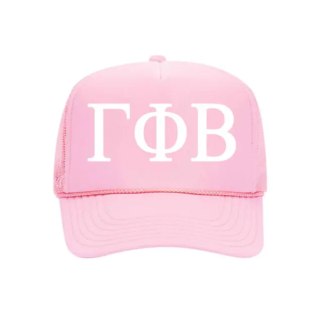 Trucker Hat - Soft Pink With White 1